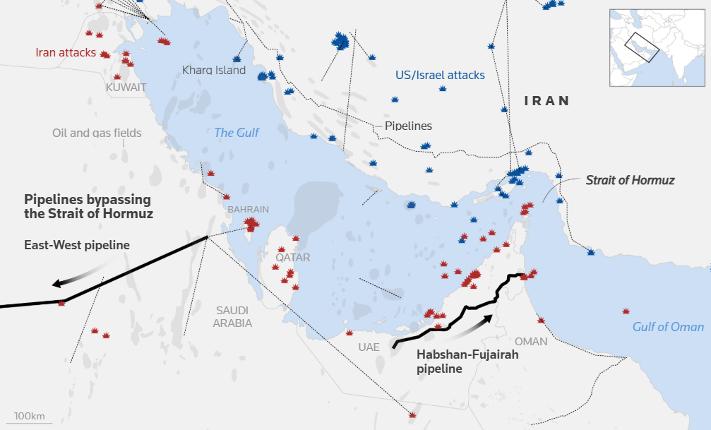 Strait of Hormuz during the U.S.-Israel war on Iran.