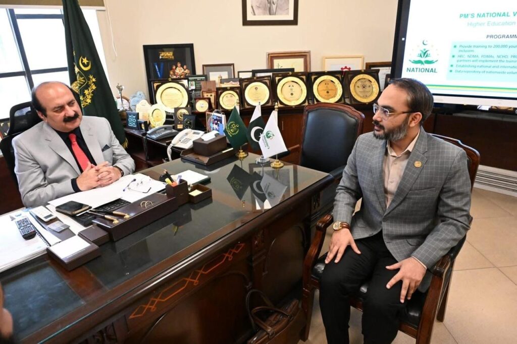 Chairman, Prime Minister's Youth Programme, Rana Mashhood Ahmed Khan meets Chairman, Global Peace Summit, Shaikh Mahmud bin Ilyas